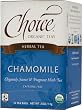 Choice Organic Chamomile Herb Tea, 16-Count Box (Pack of 6)