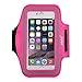 iPhone 6 / 6s Armband, iXCC Trek Series Sport Running Sweatproof Armband with Dual Arm-Size Slots for iPhone 6, 6s, 5s, 5, 5c, iPod MP3 Player - Pink
