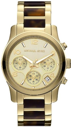 Michael Kors Runway Tortoiseshell Chronograph Women's Watch - MK5659
