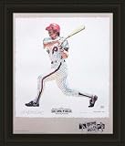 Philadelphia Phillies Framed Mike Schmidt Philadelphia Phillies Lithogaph By Michael Mellett MLB Baseball