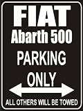 Produkt-Bild: PEMA Parkplatz - Parking Only fiat-abarth-500 - Parkplatzschild