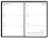 Best House of Doolittle Weekly Planner 12 Month January 2012 to December 2012, 5 x 8 Inch Horizontal Format, Black Leatherette Cover, Recycled (HOD27802)