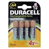 Duracell AA Rechargeable Battery Accu NiMH 2450 mAh Ref 15036491 [Pack 4]
