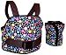 Jackaboo BabySit & BabyGrip Combination Pack--Brown Fabric with Pastel Party Dots