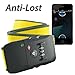 WiTbelt K200 Sharp Yellow Bluetooth Smart enabled Luggage Strap with Combination Lock TSA Approved Anti-theft for iPhone6S and iPhone7