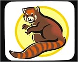 Mouse Pad with forecast, astrology, red, sign, horoscope, lesser, panda, bear, animal, chinese