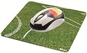 Trust Fussball WM Optische Maus Deutschland schwarz / wei&szlig; mit Mauspad