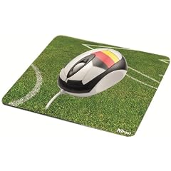 Trust Fussball WM Optische Maus Deutschland schwarz / wei� mit Mauspad