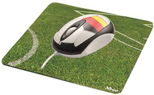 Trust Fussball WM Optische Maus Deutschland schwarz / wei&szlig; mit Mauspad Preisvergleich