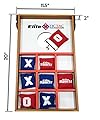 Elite Sportz Junior Bean Bag Toss Game - 2 Games on 1 Board - Tic Tac Toe and Cornhole Party Games for Kids