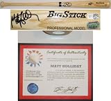 Matt Holliday Signed Blonde Big Stick Bat