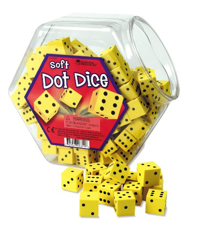 Learning Resources Hands On Soft Dot Dice Bucket (LER6351) On Sale