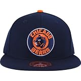 Mitchell & Ness Chicago Bears Throwback Team Color Logo Fitted Hat