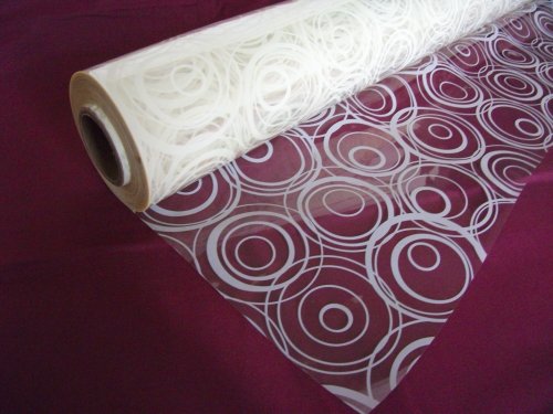 5m x 80cm Roll Symphony (Ivory) Cellophane Wrap. Florist Quality / Bouquet / Gift / Basket Wrapping