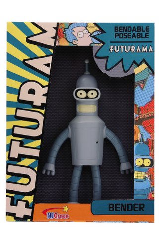 Childrens Toyshop  Toys : Futurama Bender Bendable & Poseable Figure