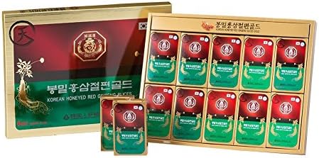 Kgec Korean Honeyed Red Ginseng Slices 10 Counts Red