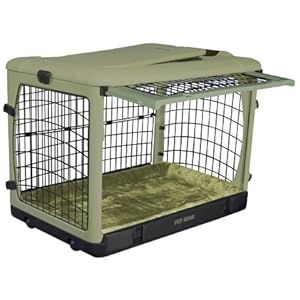 Ocean Blue Super Dog Crate with Cozy Bed Small 27
