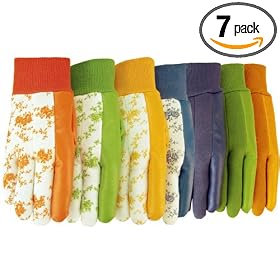 MidWest Gloves 58977-7 Ladies Garden Jersey Glove Combo Pack, 7-Pack