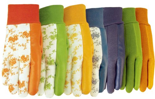 MidWest Gloves 58977-7 Ladies Garden Jersey Glove Combo Pack, 7-Pack