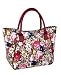 Sachi 98-088 Insulated Fashion Lunch Tote, Brown Floral with Handle