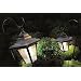 Pack of 2 solar garden coach light lanterns with hooks