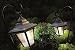 Pack of 2 solar garden coach light lanterns with hooks