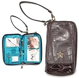 Ju Ju Be Legacy Collection Be Major Brown Teal Wristlet