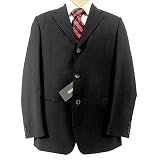 Hugo Boss Mens Single Breasted 3 Button Black Nailhead Wool Suit - Size 42R at Hugo Boss