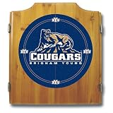 Brigham Young Univ. Dart Cabinet - !ncludes Darts and Board