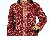 Review NovaHaat  / CASHMERE COAT WOMENS WOOL LONG EMBROIDERED JACKET