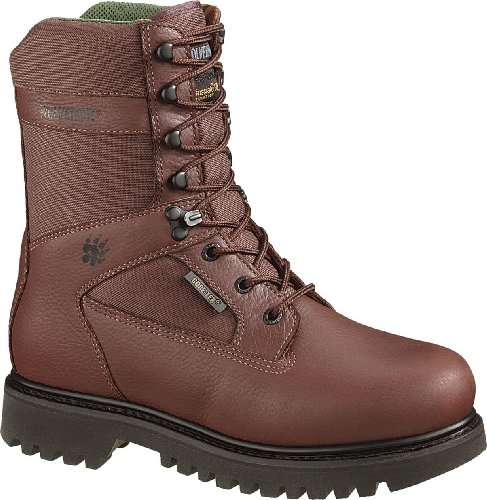 Wolverine Mens Mommoth Hunting Safety Maxi Brown Leather Boot 11 EW US