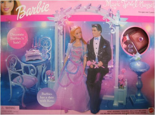 Childrens Toyshop  Toys : Barbie Magic Jewel Playset w Swing (2001)