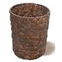 Elite Home Fashions Hand-Woven Canister Wastebasket, Espresso