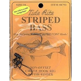 Tide Rite Pre-Rigged Striped Bass Rig - 7/0 - w/fish finder