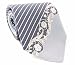 Versace Mens Silk Tie Silver/Grey Striped CR39SEA7681 - 0008