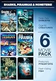 Cover art for  6-Movie Pack: Sharks Piranhas & Monsters