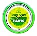 John Deere 15 Inch Double Neon Wall Clock - Genuine Parts Theme