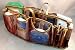 Jolie Clear Mesh Wrap Handbag Organizer Insert with Copper Trim