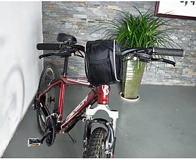 ACACIA 1680D Black Bike Handlebar Bag Saddle Bag with Rain Cover