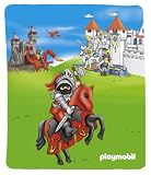 PLAYMOBIL 459-PL2 TEXTILE COUVERTURE PLAID POLAIRE CHEVALIERS - 130X160