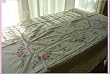 Large Hand Crocheted&Patched&Cross-Stitch Table Cloth B