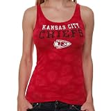 NCAA Reebok Kansas City Chiefs Ladies Red Foxy Burnout Tank Top (Large)
