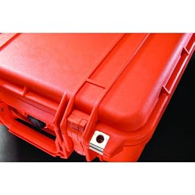 Pelican 1300 Case with Foam for Camera - Orange