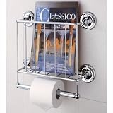 Wall-Mount Magazine Rack - Chrome