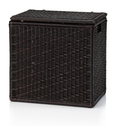 Dark Rattan Storage Chest
