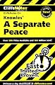 Knowles' A Separate Peace (Cliffs Notes)