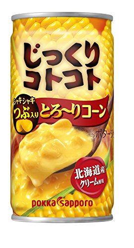 ポッカサッポロ じっくりコトコトつぶ入りとろりコーン 190g缶×30本 ポッカサッポロ じっくりコトコトつぶ入りとろりコーン 190g缶×30本