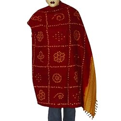 Body Wrap Tie Dye Wool Shawl 80 x 35 inches