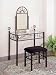 Black Wrought Iron Sunburst Design Vanity Set