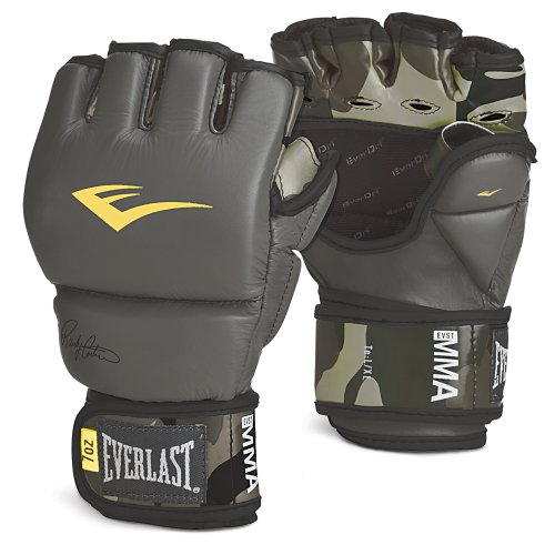 Everlast Black Randy Couture Grappling Gloves